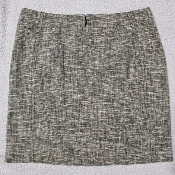 ✨️4/$20. Anne Taylor LOFT Nwot Petite A Line Skirt Lined Tweed Beige Black Women - Picture 3 of 13